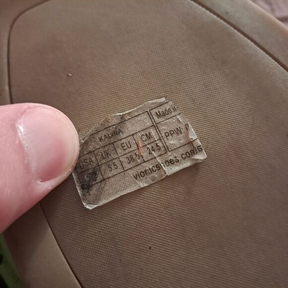 Vionic Sandals Women's 7.5 Green Braided Faux Leather Kalina Vibrant Summer - Picture 14 of 15